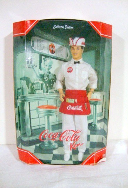 Soda Jerk KEN Coca Cola: This is the Soda Jerk Ken doll with the Coca Cola Series, Box is in rough shape but he is Mint NRFB