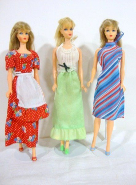 3 TNT Barbies: 2 Blondes and a brunette, All wearing Best Buys # 9558 9620