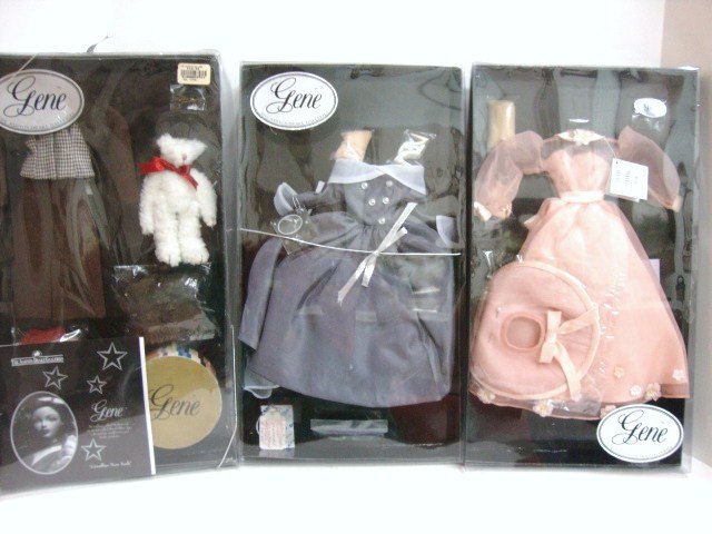 Mel Odom Gene Doll Three Boxes Clothing: Mel Odom Gene Doll Three boxes of clothing: 'Personal Secretary" , "Goodbye New York" , "On the Veranda ", two with shipping boxes