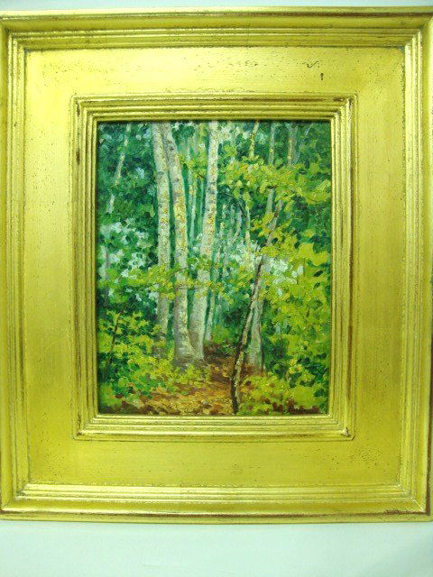 Blanche Dillaye: (American 1851-1931) oil on board signed lower right “Blanche Dillaye” 10 x 8"