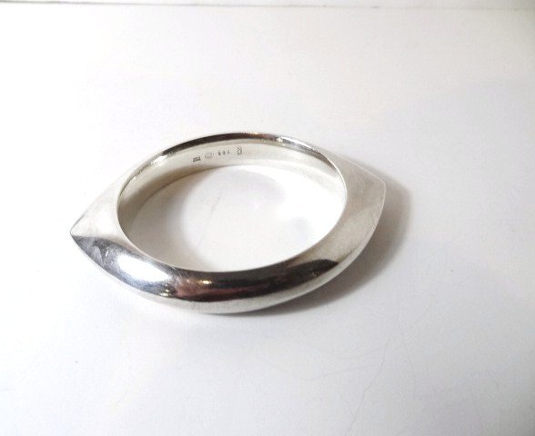 Sterling George Jensen Bangle Bracelet #111: Sterling George Jensen Bangle Bracelet #111 Denmark 52.5 grams