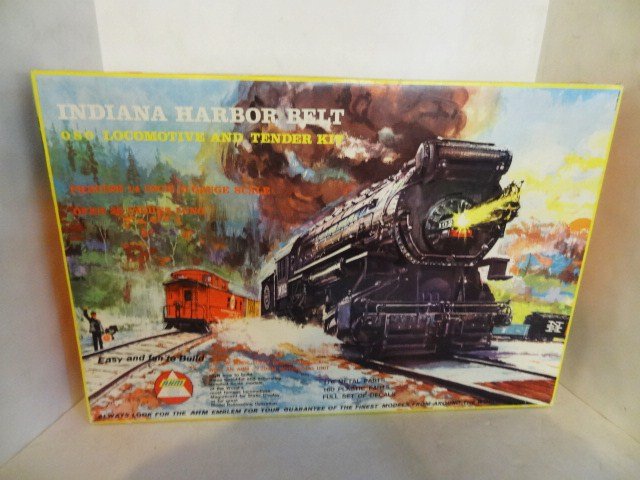 O Gauge Model Indiana Harbor Belt Engine and Tender: AHM model Indiana Harbor Belt, O gauge scale 0-8-0 by Rivarossi of Italy. This is actually a usable engine for O scale, but does not have the inner workings of a motor, engine & tender are complete, s