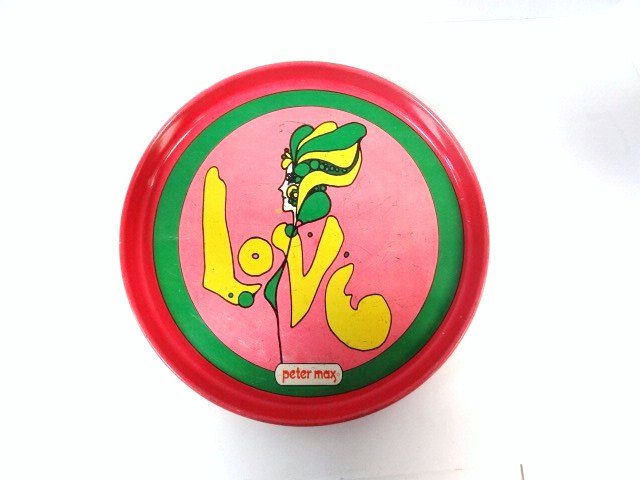 Peter Max Tray: Classic Peter Max tray love 13 in. (DI)