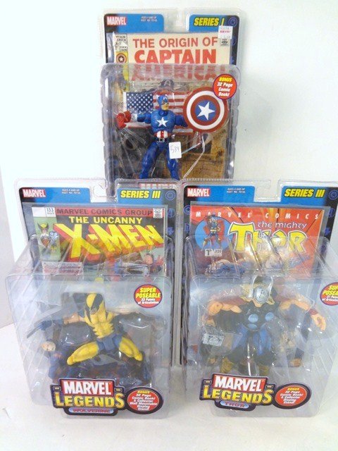 Marvel Legends Series 1 & 3: Marvel Legends Series 1 & 3: Captain America, Thor & Wolverine