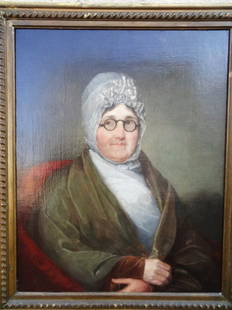 Robert Field Portrait: Robert Field (1769-1819) Pennsylvania, oil on canvas portrait, attributed to Robert Field, sold by Eagles Lair Antiques Norwalk Ct. 1994, cleaned and revarnished Stoneledge Convervation 1996, 24" by 3