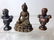Dollhouse Miniature Bronze Statues & Silver Coin Statue - 2