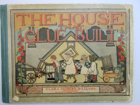 Six Paper Doll House Books: Six lots of PD house books or furniture, The House That Glue Built, drawings by Williams and published by Stokes circa 1905, The House We Live In by Samuel Gabriel #891 assembled, A Paper Home For Pap