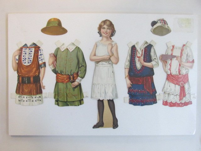 Large Assortment of Early Paper Dolls: Nice assortment of early dolls, includes 1922 Anabelle, Phil Tremont, Raphael Tuck sets, Sister Mary, tallest about 13" H