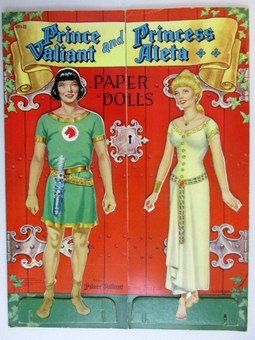 Seven PD Cut Out Books: Seven PD books, The Princess Paper Doll Book, Prince Valiant & Princess Aleta, Adventures of Alice In Wonderland Stand-Ups, The Coronation Cut-Out Story Book, Paper Doll Wedding, Boots and Her Buddies