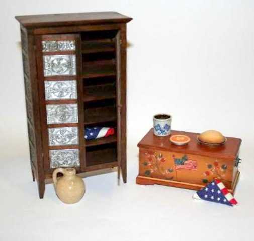 Country Pie Safe Group Dollhouse Miniatures (1 of 5)