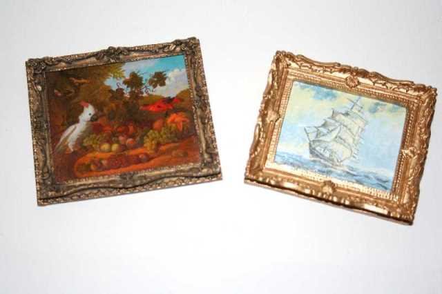 Saltarelli Still Life Painting Dollhouse Miniature (1 of 1)