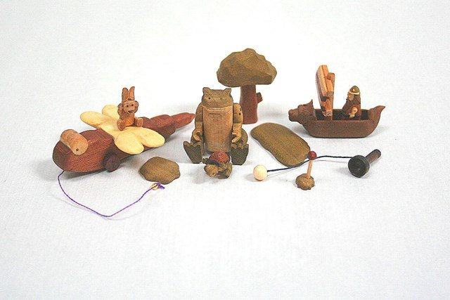 Hand-carved Wooden Toys (1 of 1)