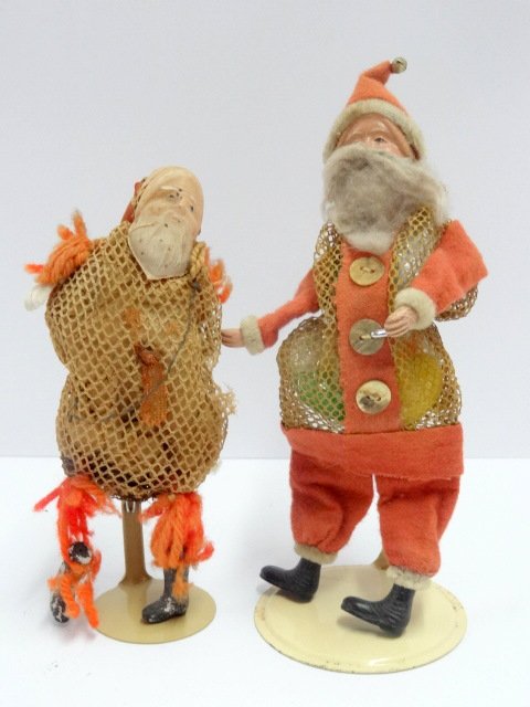 Pair Early Santa Candy Containers (1 of 1)