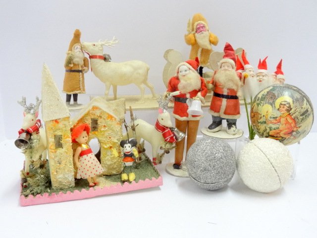 Group Of Vintage Christmas Decorations (1 of 1)