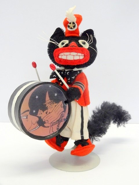 Judy Battaglia Cat Drummer Plush Toy (1 of 1)