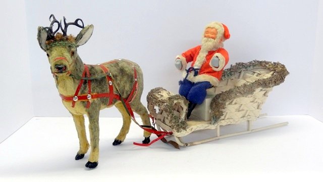 Large German Santa On Sleigh (1 of 2)
