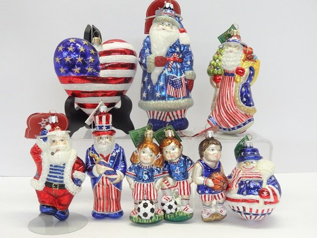 Contemporary Patriotic Christmas Ornaments (1 of 1)