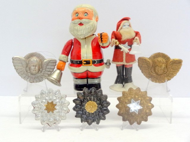 Santa Candy Container, Wind-Up Santa & Others (1 of 1)