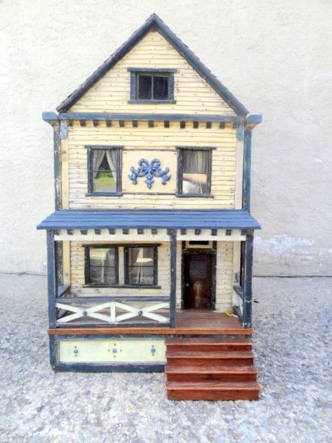 19th Century Folk Art Doll House (1 of 7)