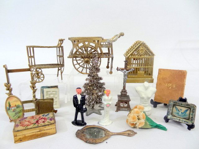 Vintage Pewter Furniture Dollhouse Accessories (1 of 4)