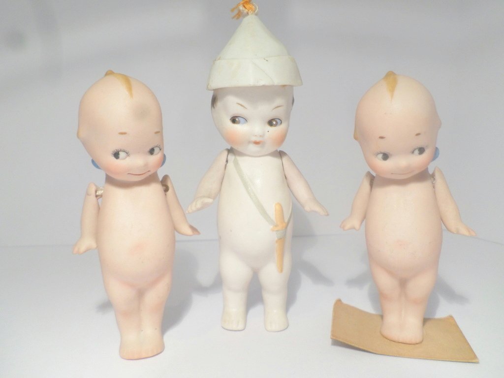 Group of Three Kewpies, Kewpie Type Dolls (1 of 4)
