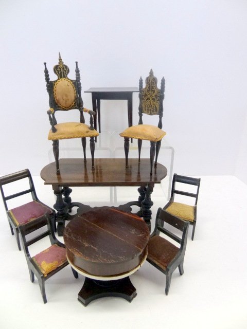 Biedermeier Dollhouse Furniture Grouping (1 of 4)