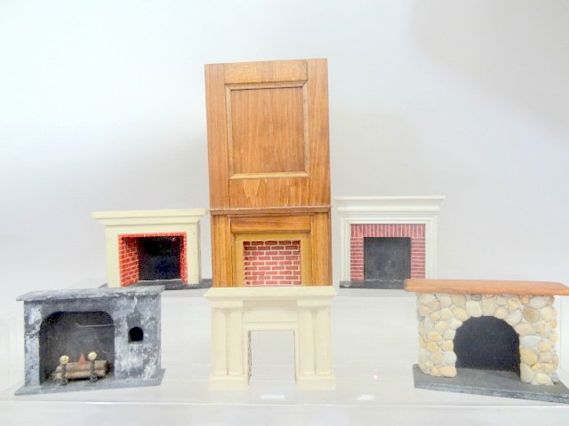 Grouping of Dollhouse Fireplaces (1 of 4)