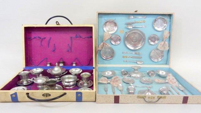 Two Pewter Sets in Original Boxes (1 of 3)