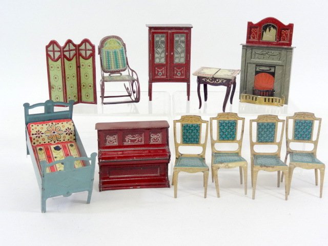 Tin Lithographed Dollhouse Furniture (1 of 1)