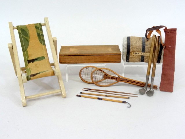 Vintage Outdoor Dollhouse Sports Items (1 of 2)