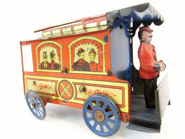 Early European Tin Litho Trolley (1 of 7)