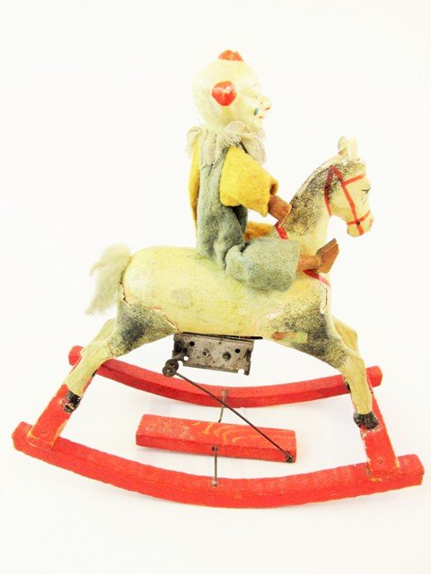 Early German Clown On Rocking Horse Wind-up (1 of 6)