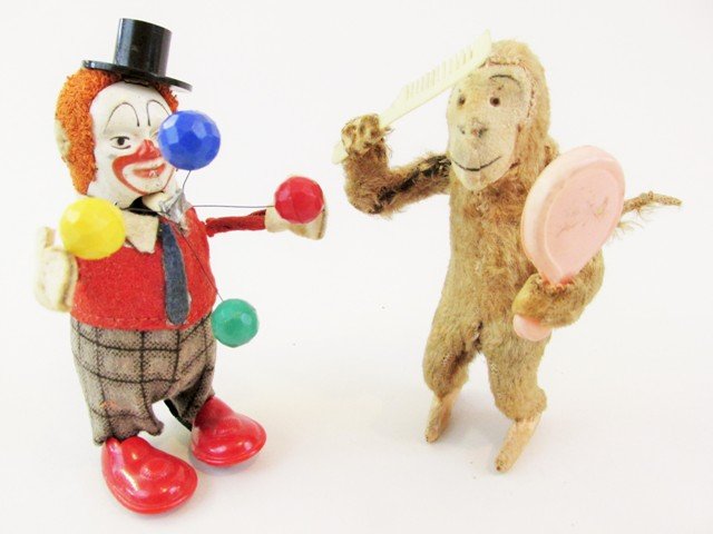 Schuco Clown Juggler & Monkey Wind-ups (1 of 5)