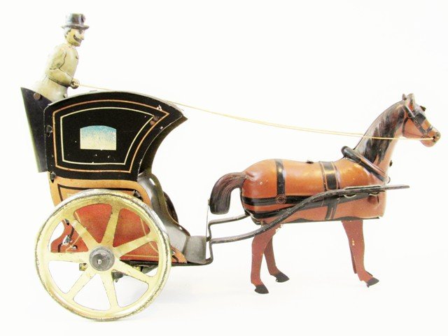 European Hansom Cab Tin Wind-up (1 of 5)