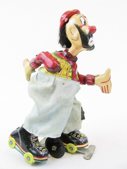 T.P.S. Hobo Clown On Roller Skates Wind-up (1 of 5)