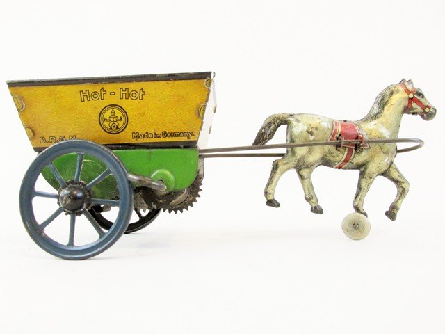 German Hot-Hot Horse Cart Wind-up (1 of 5)