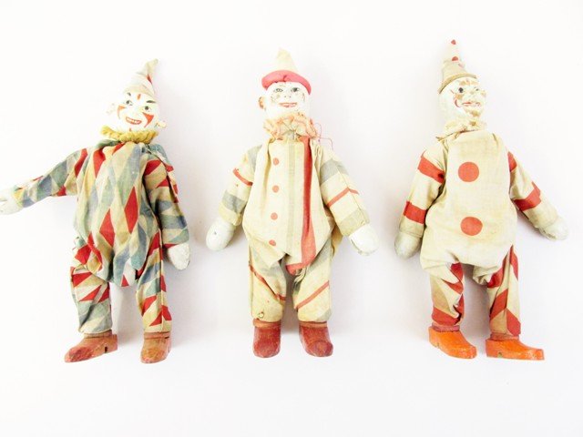 Three Schoenhut Circus Clowns (1 of 2)