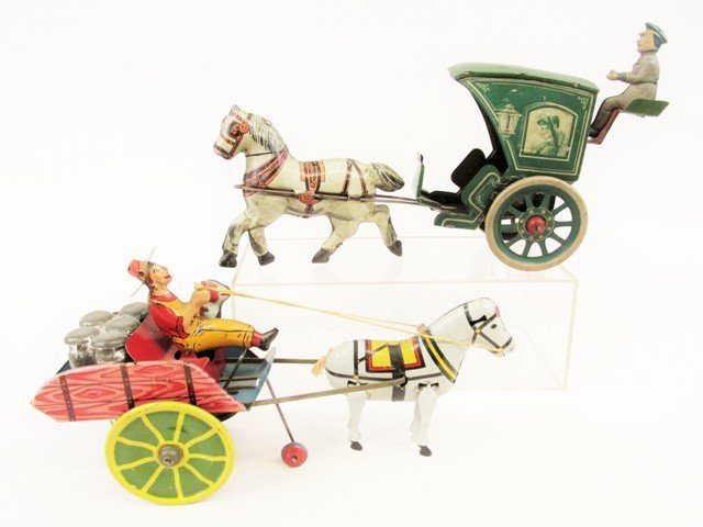 Marx Balky Mule & Mohawk Hansom Cab (1 of 8)