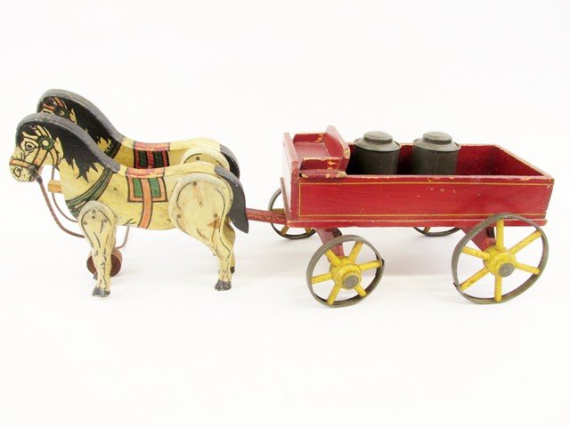 Large Wood Horse Drawn Wagon (1 of 6)