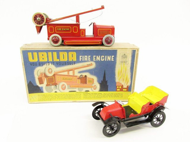 German Tin Phaeton & English Ladder Truck (1 of 7)
