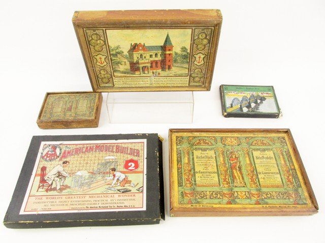 Five Early Boxed Builder's Sets (1 of 9)