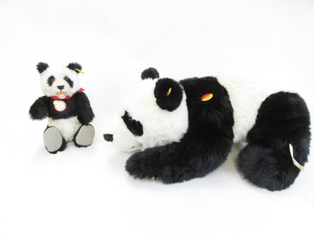 Two Steiff Panda Bears (1 of 3)