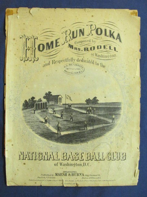 Rare Home Run Polka Sheet Music (1 of 3)