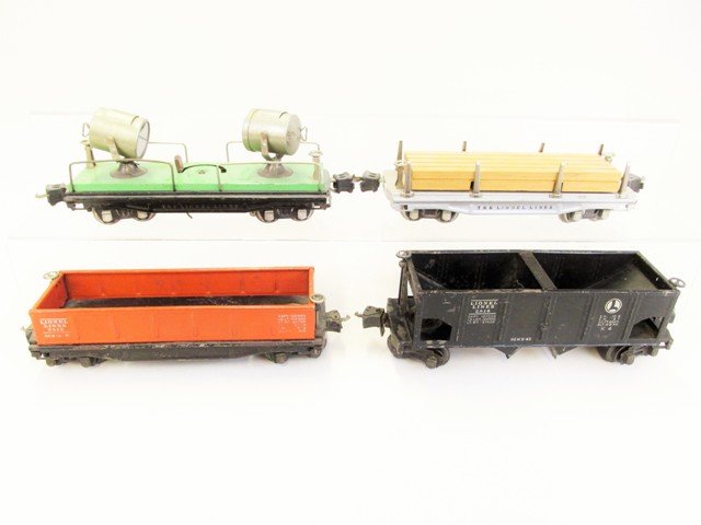 Lionel Pre-war Freight Cars, Flat Car, Gondola, Hopper, (1 of 5)