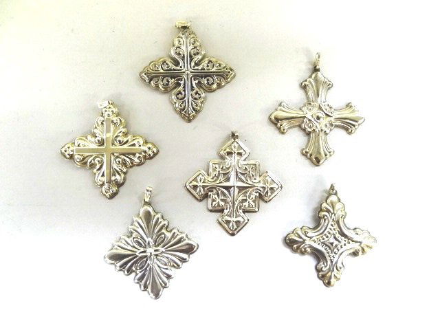 Six Reed & Barton  Sterling Silver  Ornaments (1 of 2)