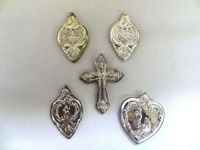 Five Wallace   Sterling Silver  Ornaments (1 of 2)