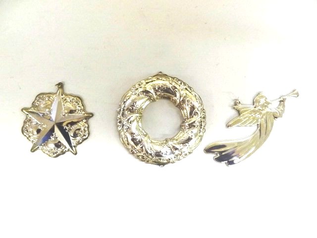 Three Wallace   Sterling Silver  Ornaments (1 of 2)