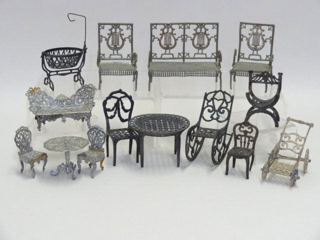 French Penny Toy Dollhouse Furniture Settee (1 of 1)