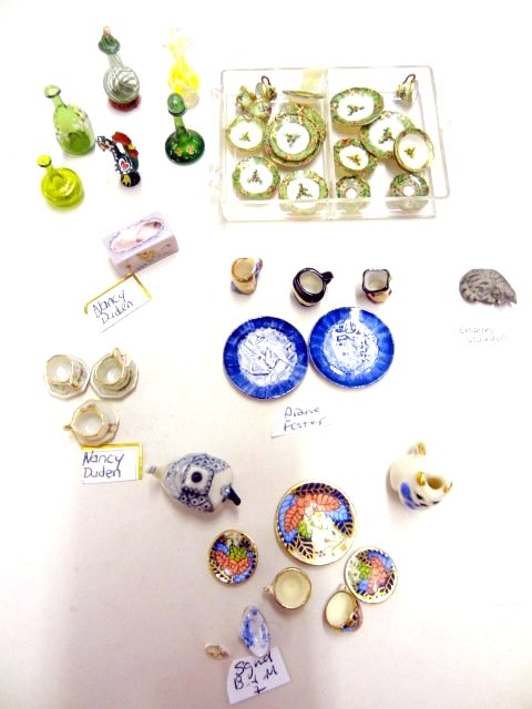 Dollhouse Artist Signed Dishes and Art Glass (1 of 4)