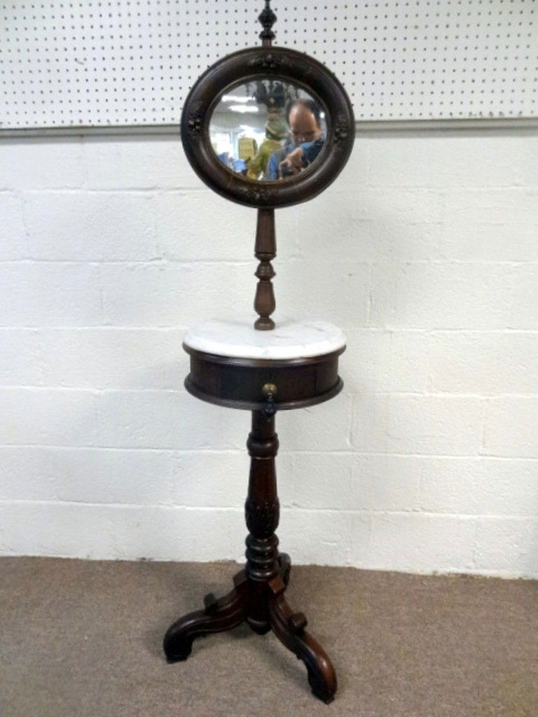 Victorian Walnut Floor Shaving Stand (1 of 1)